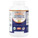 Vitamatic, Norwegian Cod Liver Oil, Lemon, 120 Softgels