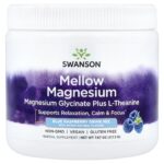 Swanson Vitamins, Mellow Magnesium Drink Mix, Blue Raspberry, 7.67 oz (217.3 g)