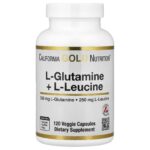 California Gold Nutrition, L-Glutamine + L-Leucine, 120 Veggie Capsules
