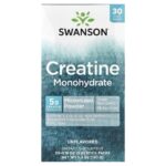 Swanson Vitamins, Creatine Monohydrate, Unflavored, 30 Stick Packs, 0.18 oz (5 g) Each
