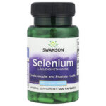 Swanson Vitamins, Selenium, 100 mcg, 200 Capsules