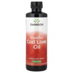 Swanson Vitamins, Emulsified Cod Liver Oil, Mint, 16 fl oz (473 ml)