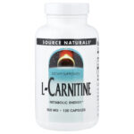 Source Naturals, L-Carnitine, 500 mg, 120 Capsules