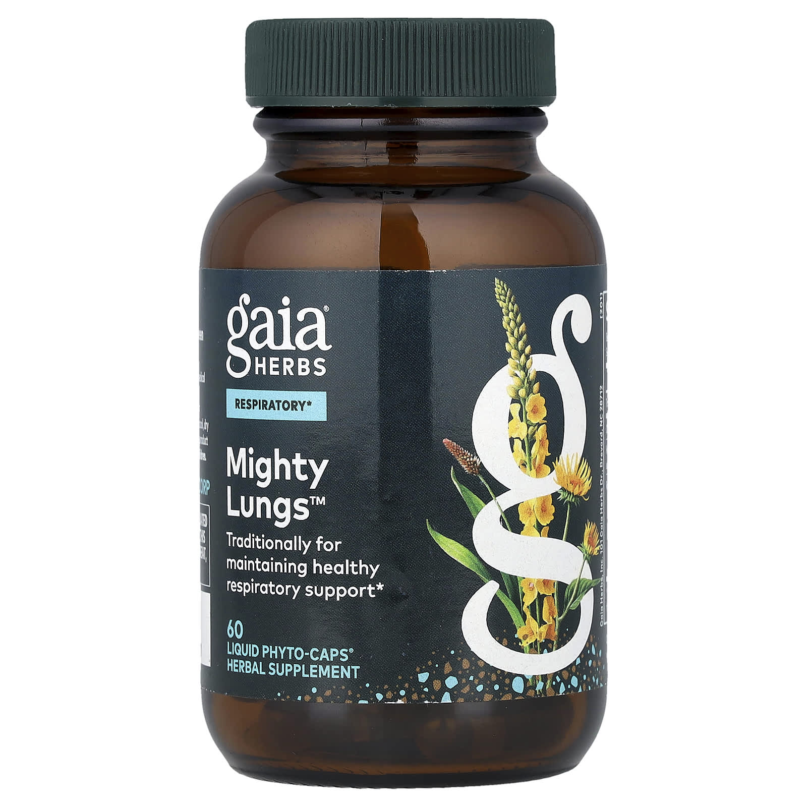 69fb09bf0e42ae17 Gaia Herbs, Mighty Lungs™, 60 Liquid Phyto-Caps® - Image 1