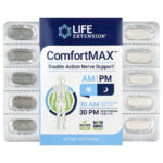 Life Extension, ComfortMAX™, Double-Action Nerve Support, For AM & PM, 60 Vegetarian Tablets