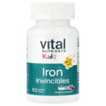 Vital Nutrients, Kids, Iron Invincibles, Melon Berry, 90 Meltable Tablets