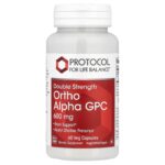 Protocol for Life Balance, Ortho Alpha GPC, 600 mg, 60 Veg Capsules