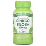 Nature's Truth, Ginkgo Biloba Plus Bacopa, 120 mg, 100 Quick Release Capsules