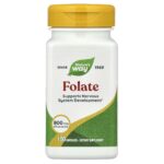 Nature's Way, Folate, 800 mcg DFE, 100 Capsules