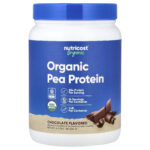 Nutricost, Organic Pea Protein, Chocolate, 1 lb (454 g)