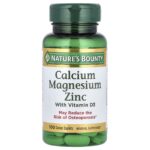 Nature's Bounty, Calcium Magnesium Zinc with Vitamin D3, 100 Coated Caplets