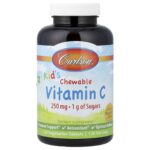 Carlson, Kid's Chewable Vitamin C, Natural Tangerine, 120 Vegetarian Tablets