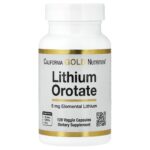 California Gold Nutrition, Lithium Orotate, 5 mg, 120 Veggie Capsules
