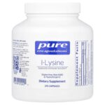 Pure Encapsulations, L-Lysine, 270 Capsules (500 mg per Capsule)