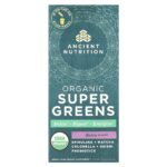 Ancient Nutrition, Organic Super Greens, Berry, 16 On-The-Go Stick Packs, 0.3 oz (7.5 g) Each