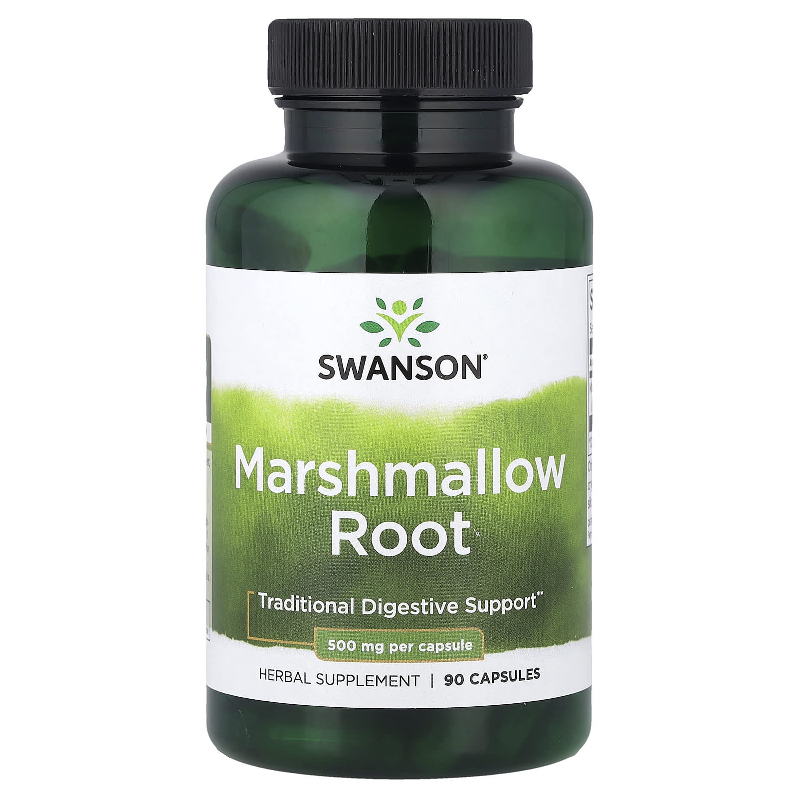 7184ca5390d8241b Swanson Vitamins, Marshmallow Root, 500 mg, 90 Capsules - Image 1