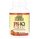 Natural Factors, PS - IQ Memory, 60 Softgels
