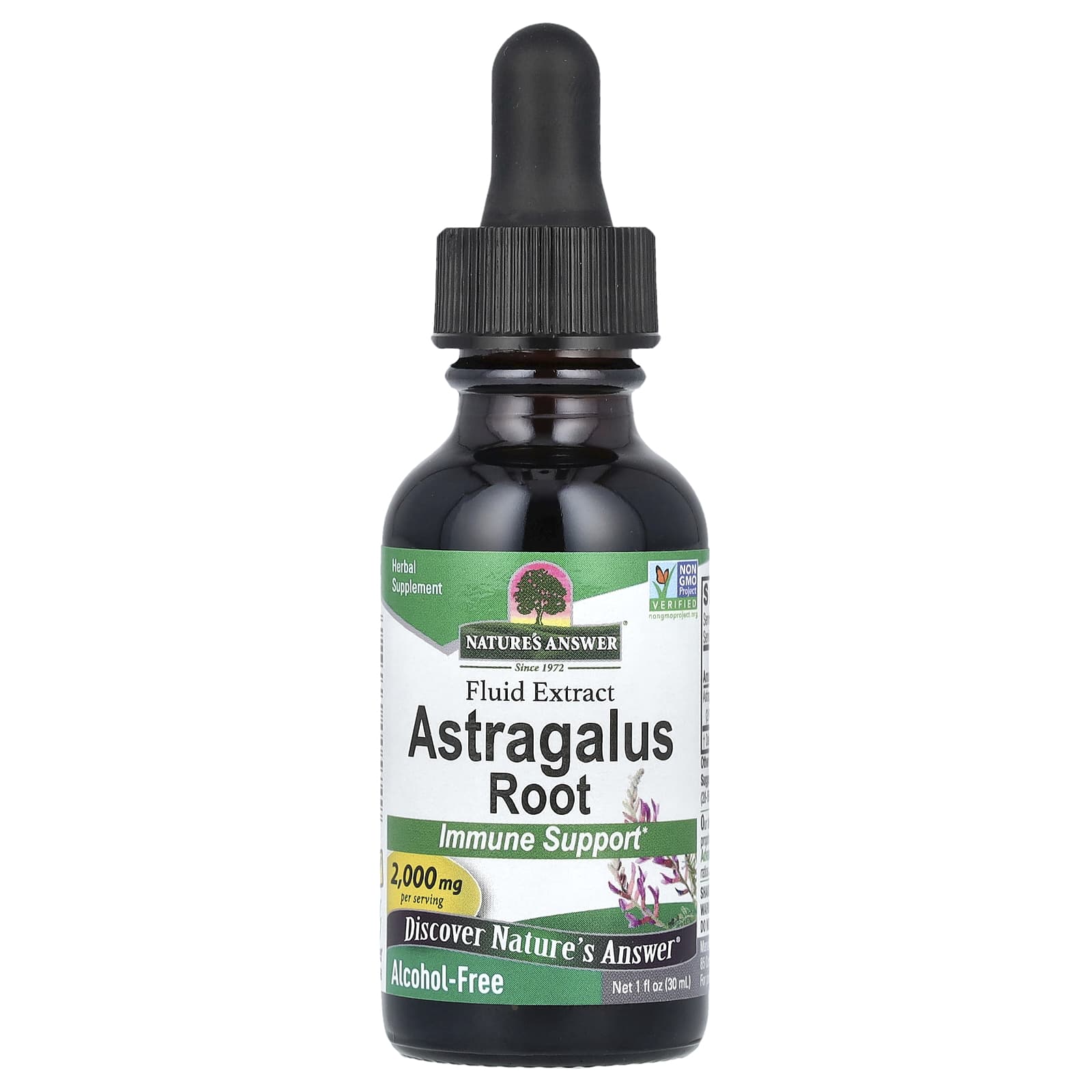 72d4ad65f12c7801 Nature's Answer, Astragalus Root, Fluid Extract, Alcohol-Free, 2,000 mg, 1 fl oz (30 ml) - Image 1