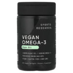 Sports Research, Vegan Omega-3, 60 Veggie Softgels