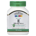 21st Century, Natural Vitamin E, 268 mg (400 IU), 110 Softgels