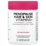 Codeage, Menopause Hair Skin Vitamins+, 60 Vegetable Capsules