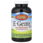 Carlson, E-Gems® Elite, Vitamin E with Tocopherols & Tocotrienols, 240 Soft Gels