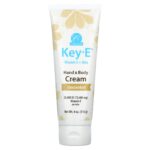 Carlson, Key E, Vitamin E + Aloe, Hand & Body Cream, Unscented, 4 oz (113 g)