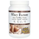 Natural Factors, Whey Factors®, Grass Fed Whey Protein, Natural Double Chocolate, 12 oz (340 g)