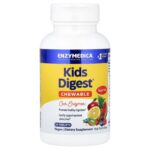 Enzymedica, Kids Digest® Chewable, Sugar Free, Fruit Punch, 90 Tablets