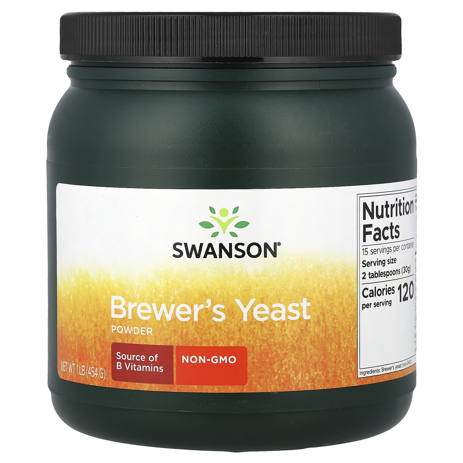 79ebffdabe380918 Swanson Vitamins, Brewer's Yeast Powder, 1 lb (454 g) - Image 1
