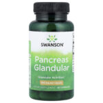 Swanson Vitamins, Pancreas Glandular, 500 mg, 60 Capsules