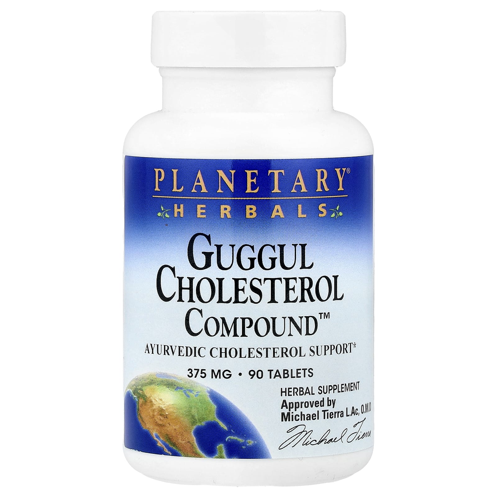 7e0f7b1fe950520b Planetary Herbals, Guggul Cholesterol Compound™, 90 Tablets - Image 1