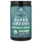 Ancient Nutrition, Organic SuperGreens, Mint, 7.23 oz (205 g)