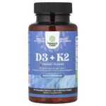 Nature's Craft, D3 +K2, Cherry, 60 Chewable Tablets