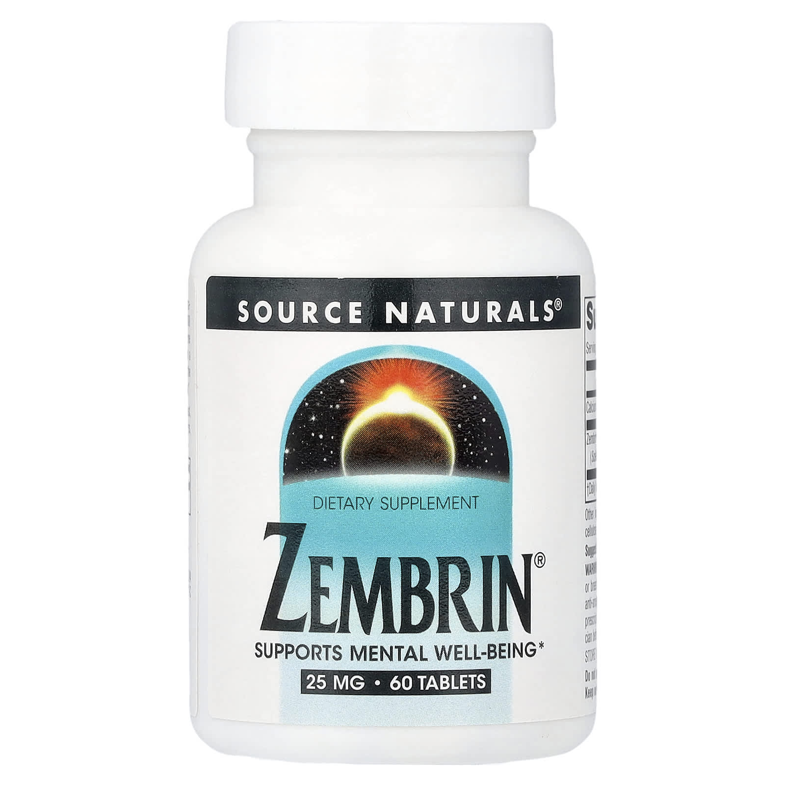 7f94bdce799494b7 Source Naturals, Zembrin®, 60 Tablets - Image 1
