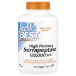 Doctor's Best, High Potency Serrapeptase, 120,000 SPU, 270 Veggie Caps