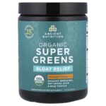 Ancient Nutrition, Organic Super Greens, Bloat Relief, Pineapple Orange, 8.6 oz (245 g)