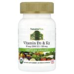 NaturesPlus, Source of Life® Garden, Organic Vitamin D3 & K2, 60 Vegan Capsules