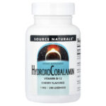 Source Naturals, HydroxoCobalamin, Cherry, 1 mg, 240 Lozenge