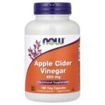 NOW Foods, Apple Cider Vinegar, 450 mg, 180 Veg Capsules