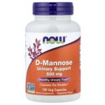 NOW Foods, D-Mannose, 500 mg, 120 Veg Capsules