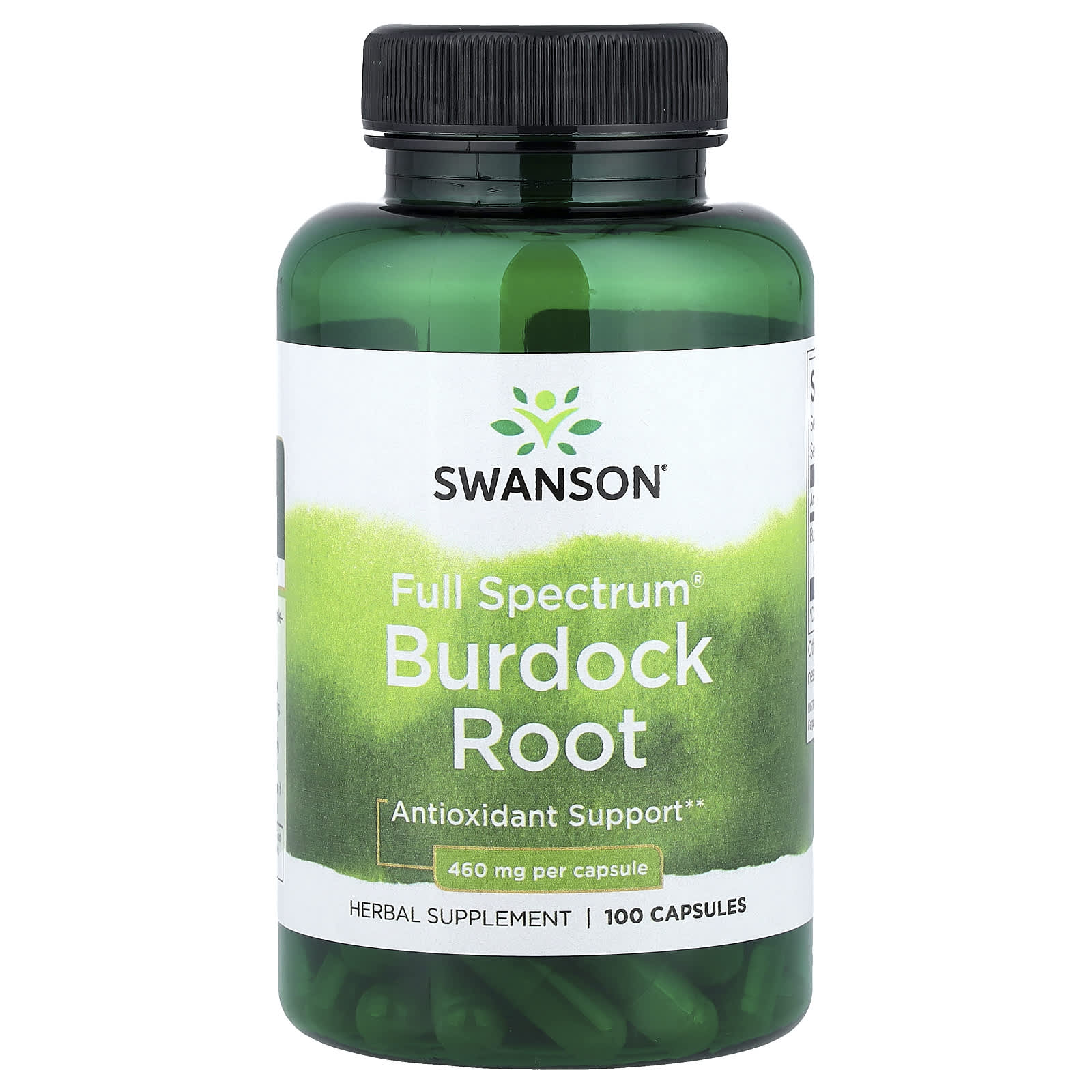 8540938aa8bf9a62 Swanson Vitamins, Full Spectrum® Burdock Root, 100 Capsules (460 mg per Capsule) - Image 1