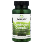 Swanson Vitamins, Cordyceps Complex with Reishi and Shiitake Mushrooms, 60 Vegan Capsules
