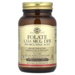 Solgar, Folate, 1,333 mcg DFE, 250 Vegetable Capsules