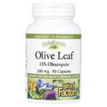 Natural Factors, HerbalFactors®, Olive Leaf, 500 mg, 90 Capsules