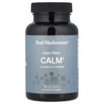 Real Mushrooms, Calm, Lion's Mane with Reishi & L-Theanine, 90 Capsules