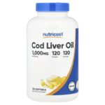 Nutricost, Cod Liver Oil, 1,000 mg, 120 Softgels