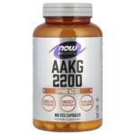 NOW Foods, AAKG 2200, 180 Veg Capsules (550 mg per Capsule)