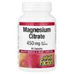 Natural Factors, Magnesium Citrate, 90 Capsules (150 mg per Capsule)