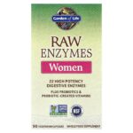 Garden of Life, RAW Enzymes, Women, 90 Vegetarian Capsules